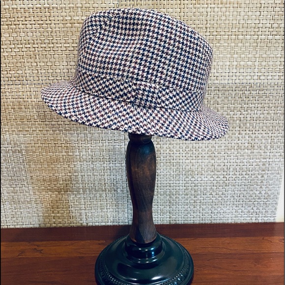 🌟3xHP🌟VTG Wool Houndstooth Walking Hat by Country Gentleman L - Picture 2 of 13